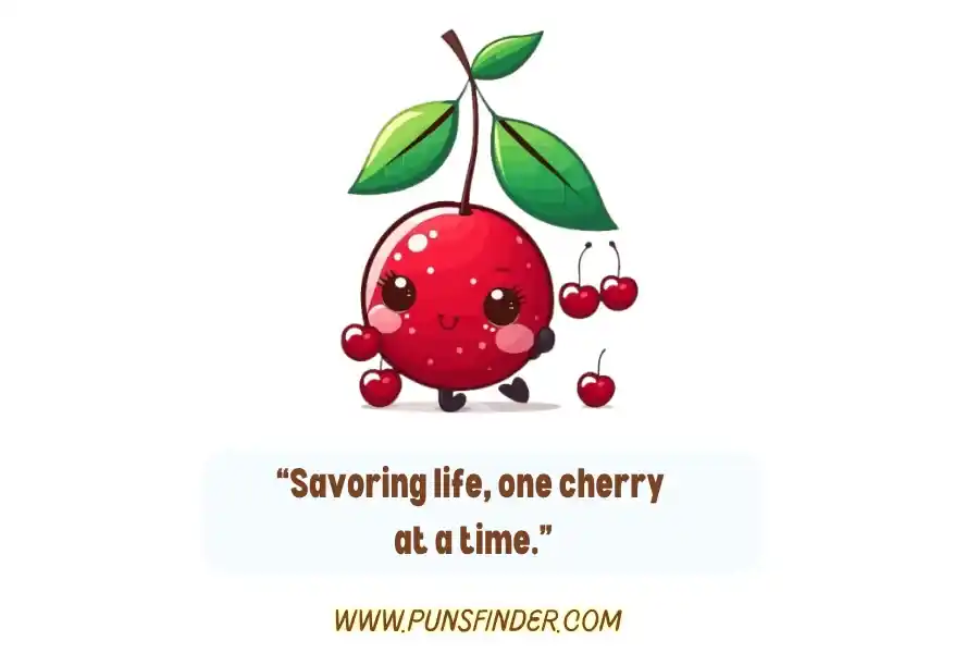 Cherry Puns Captions