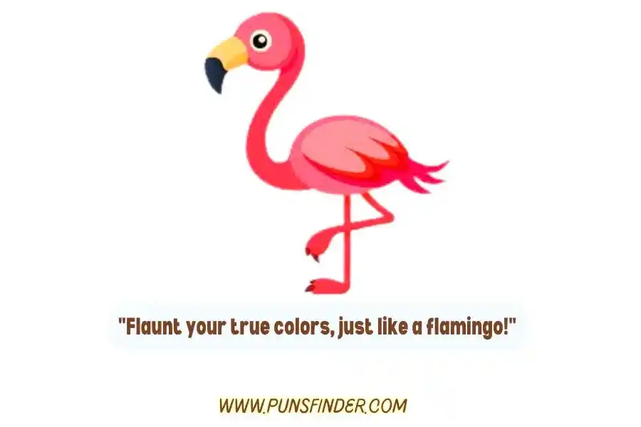 Flamingo Puns Captions