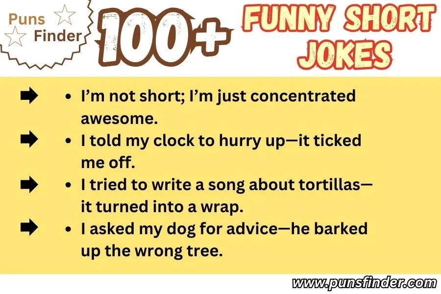 100+ Funny Short Jokes