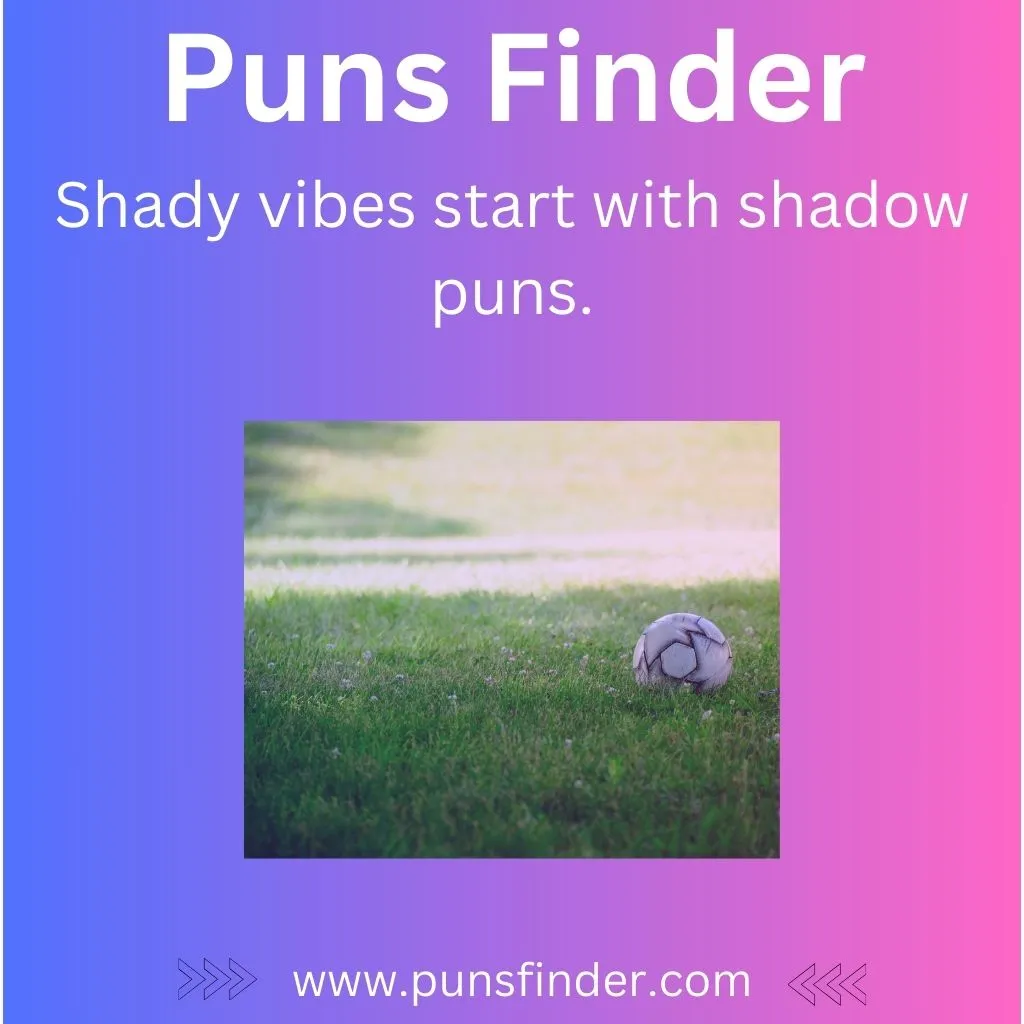 Shady vibes start with shadow puns.